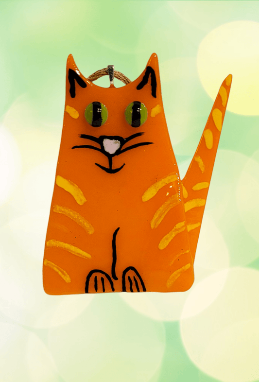 CAT ORNAMENT 5 - The Glass JewlCAT ORNAMENT 5